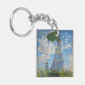 Claude Monet - Die Promenade, Frau mit Sonnenschir Schlüsselanhänger (Vorderseite links)