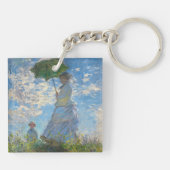 Claude Monet - Die Promenade, Frau mit Sonnenschir Schlüsselanhänger (Rückseite)