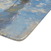 Claude Monet - Die Promenade, Frau mit Sonnenschir Schneidebrett (Ecke)