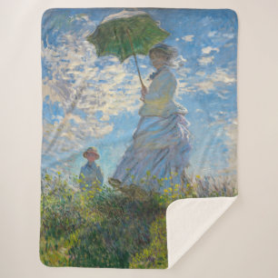 Claude Monet - Die Promenade, Frau mit Sonnenschir Sherpadecke