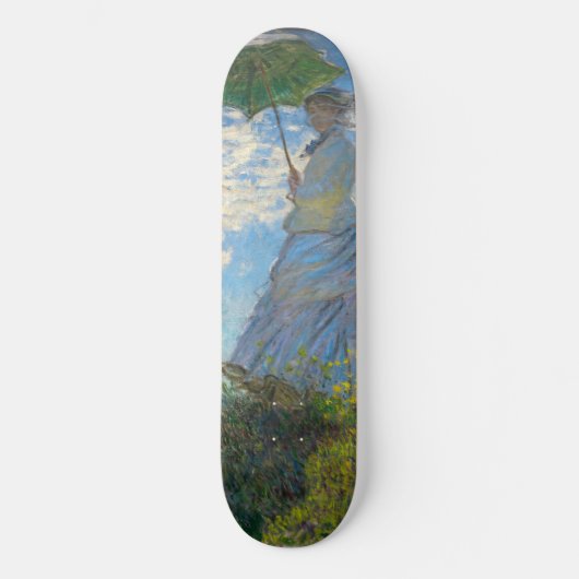 Claude Monet - Die Promenade, Frau mit Sonnenschir Skateboard (Vorderseite)