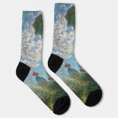 Claude Monet - Die Promenade, Frau mit Sonnenschir Socken (Rechts)