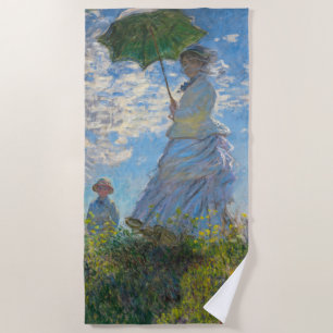 Claude Monet - Die Promenade, Frau mit Sonnenschir Strandtuch