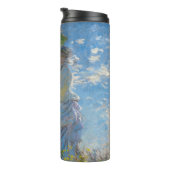 Claude Monet - Die Promenade, Frau mit Sonnenschir Thermosbecher (Nach rechts gedreht)