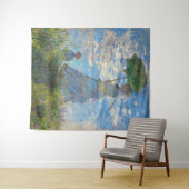 Claude Monet - Die Promenade, Frau mit Sonnenschir Wandteppich (Beispiel (Horizontal))