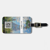 Claude Monet - Die Promenade - QR-Code Gepäckanhänger (Vorderseite horizontal)