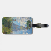 Claude Monet - Die Promenade - QR-Code Gepäckanhänger (Rückseite horizontal)