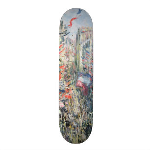 Claude Monet die Rue Montorgueil, Paris Skateboard