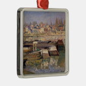 Claude Monet | die Seine bei Asnieres, 1873 Silbernes Ornament (Rechts)