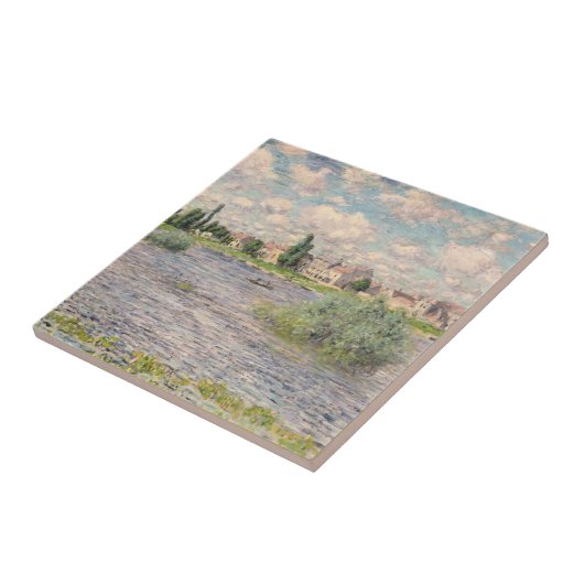Claude Monet | die Seine bei Lavacourt Fliese (Seite)