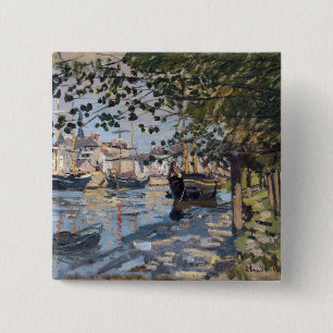 Claude Monet die Seine in Rouen, 1872 Button