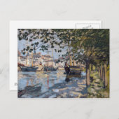 Claude Monet | die Seine in Rouen, 1872 Postkarte (Vorne/Hinten)