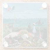 Claude Monet | die Terrasse bei Sainte-Adresse, Glasuntersetzer (Rückseite)