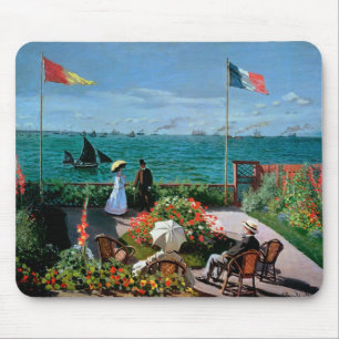 Claude Monet die Terrasse bei Sainte-Adresse, Mousepad