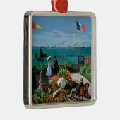 Claude Monet | die Terrasse bei Sainte-Adresse, Silbernes Ornament (Rechts)