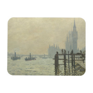 Claude Monet - Die Themse in Westminster Magnet