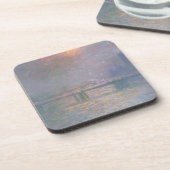 Claude Monet | die Themse mit Charing Kreuz Untersetzer (Linke Seite)