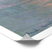 Claude Monet | Die Themse mit Kreuzfahrten Poster (Ecke)