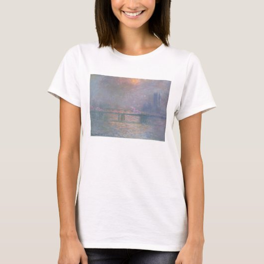 Claude Monet | Die Themse mit Kreuzfahrten T-Shirt (Vorderseite)