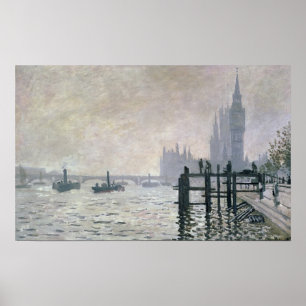 Claude Monet   die Themse unter Westminster Poster