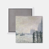 Claude Monet | Die Themse unterhalb von Westminste Magnet (Vorderseite/Rückseite)