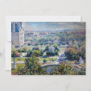 Claude Monet - Die Tuilerien-Gärten Einladung