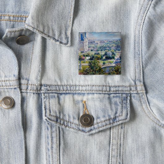 Claude Monet - Die Tuileries Gärten Button (Beispiel)