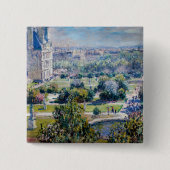Claude Monet - Die Tuileries Gärten Button (Vorderseite)