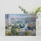 Claude Monet - Die Tuileries Gärten Dankeskarte (Stehend Vorderseite)
