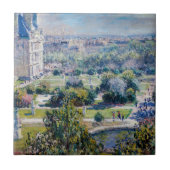 Claude Monet - Die Tuileries Gärten Fliese (Vorderseite)