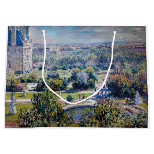 Claude Monet - Die Tuileries Gärten Große Geschenktüte (Vorderseite)