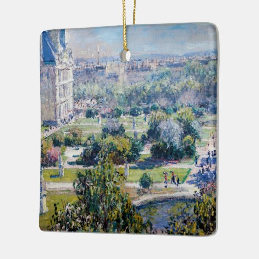 Claude Monet - Die Tuileries Gärten Keramikornament (Links)