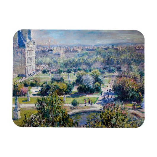 Claude Monet - Die Tuileries Gärten Magnet (Horizontal)