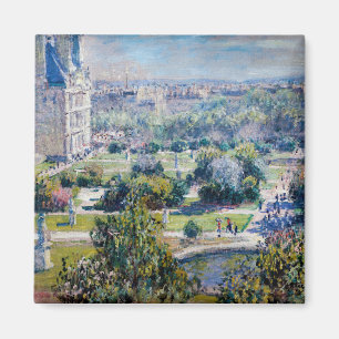 Claude Monet - Die Tuileries Gärten Magnet