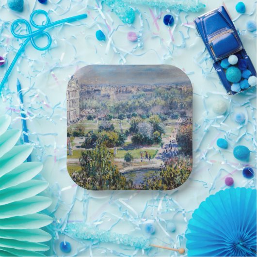 Claude Monet - Die Tuileries Gärten Pappteller (Party)