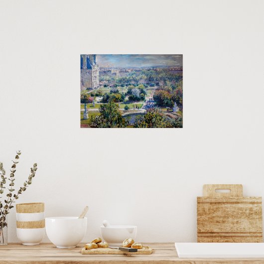 Claude Monet - Die Tuileries Gärten Poster (Küche)