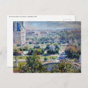 Claude Monet - Die Tuileries Gärten Postkarte