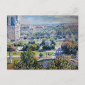 Claude Monet - Die Tuileries Gärten Postkarte (Vorderseite)
