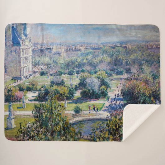 Claude Monet - Die Tuileries Gärten Sherpadecke (Vorderseite (Horizontal))