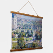 Claude Monet - Die Tuileries Gärten Wandteppich Mit Holzrahmen (Gewinkelt)