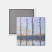 Claude Monet | Die vier Bäume Magnet (Vorderseite/Rückseite)
