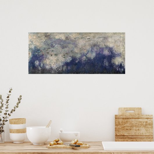 Claude Monet | Die Wasserlilien Wolken 1915-26 Poster (Küche)