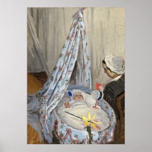 Claude Monet   die Wiege, Camille mit Sohn Jean Poster