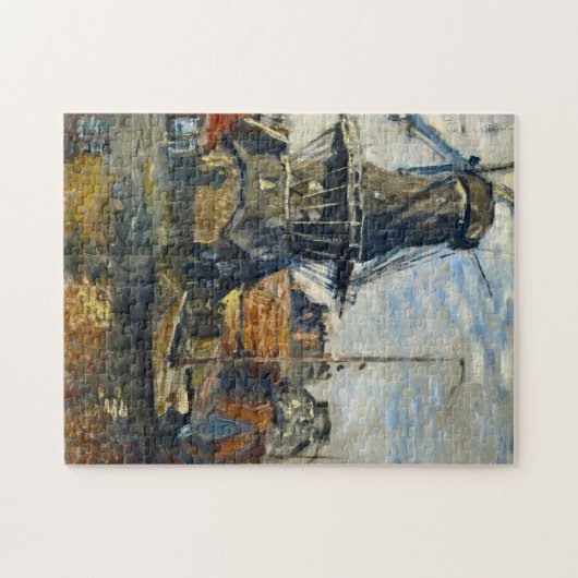 Claude Monet - Die Windmühle am Grach von Onbekend Puzzle (Horizontal)