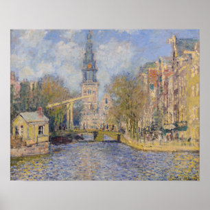 Claude Monet - Die Zuiderkerk, Amsterdam Poster