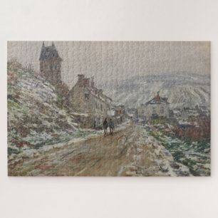 Claude Monet Dorfstraße Vétheuil Puzzle