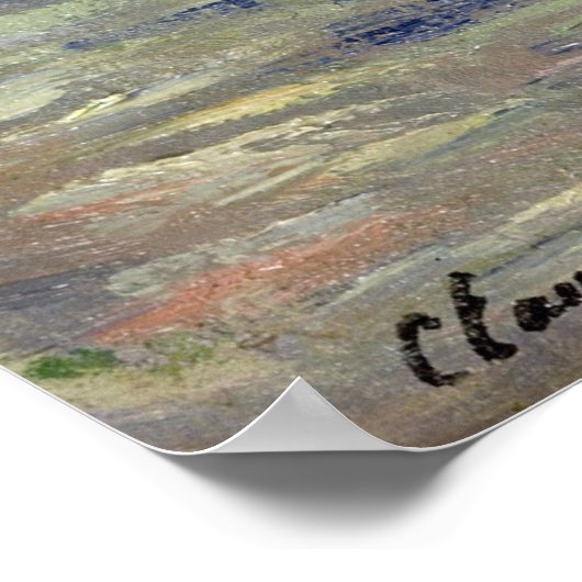 Claude Monet ~ Dutch Tulips Poster (Ecke)