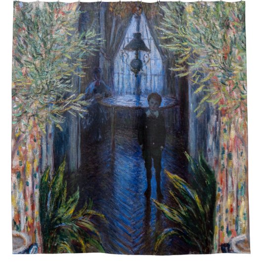 Claude Monet - Ecke der Wohnung Duschvorhang (Vorderseite)