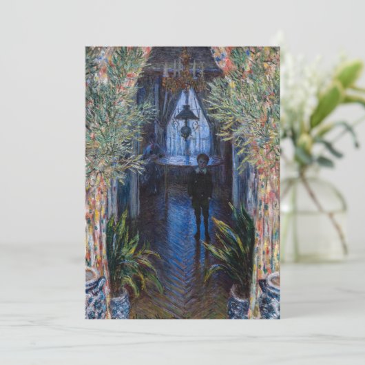 Claude Monet - Ecke der Wohnung Einladung (Stehend Vorderseite)