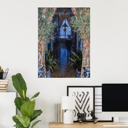Claude Monet - Ecke der Wohnung Poster (Heimbüro)